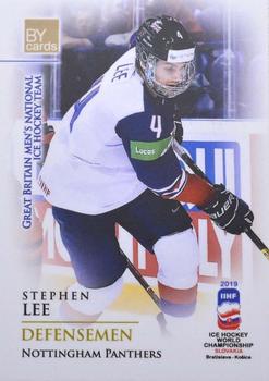 2019 BY Cards IIHF World Championship #GBR/2019-29 Stephen Lee Front