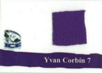 2000-01 Roox Indianapolis Ice (CHL) - Jerseys #1 Yvan Corbin Front