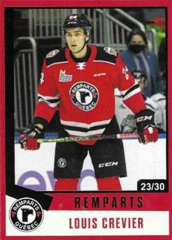 2021-22 Quebec Remparts (QMJHL) 25th Anniversary - Red (Rouge) #17 Louis Crevier Front