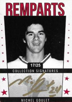 2021-22 Quebec Remparts (QMJHL) 25th Anniversary - Signatures Red (Rouge) #A-MG Michel Goulet Front