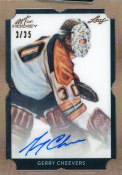 2022 Leaf Art of Hockey #BA-GC1 Gerry Cheevers Front