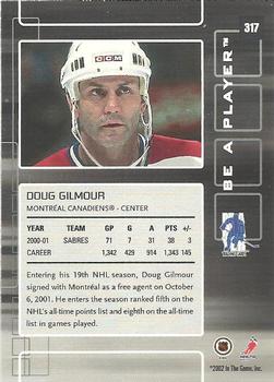 2001-02 Be a Player Update - 2001-02 Be A Player Memorabilia Update #317 Doug Gilmour Back
