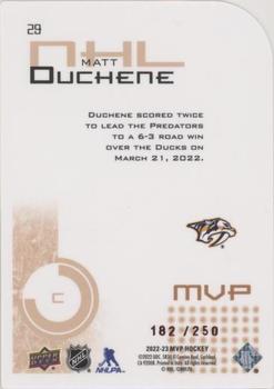 2022-23 Upper Deck MVP - Colors and Contours #29 Matt Duchene Back
