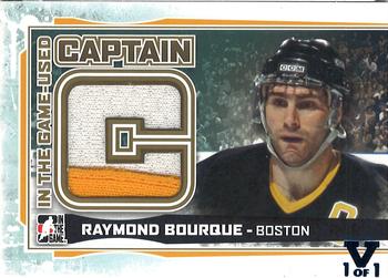 2015-16 In The Game Final Vault - 2013-14 In The Game Used - Captain C Gold (Blue Vault Stamp) #CC-05 Ray Bourque Front