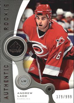 2005-06 Upper Deck Rookie Update - 2005-06 SP Game Used Update #197 Andrew Ladd Front