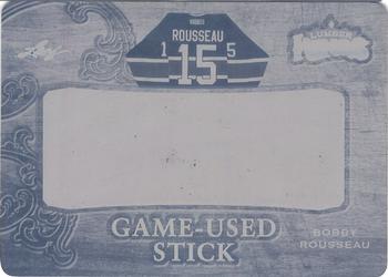 2016 Leaf Lumber Kings - Game-Used Stick Printing Plates Magenta #GS-BR1 Bobby Rousseau Front