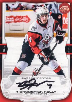 2012-13 Extreme Niagara IceDogs (OHL) Autographs #24 Broderick Kelly Front