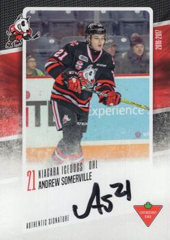 2016-17 Extreme Canadian Tire Niagara IceDogs (OHL) Autographs #NNO Andrew Somerville Front