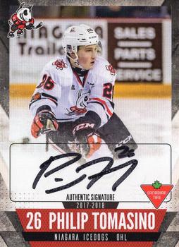 2017-18 Extreme Niagara IceDogs (OHL) Autographs #15 Philip Tomasino Front