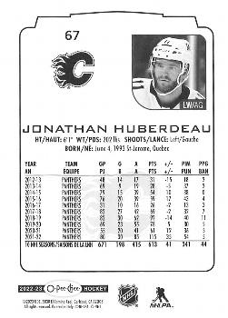 2022-23 O-Pee-Chee #67 Jonathan Huberdeau Back