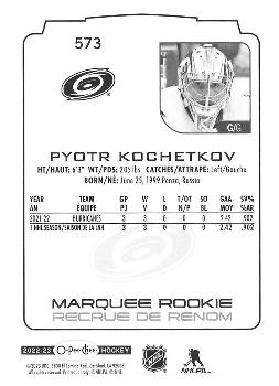 2022-23 O-Pee-Chee #573 Pyotr Kochetkov Back