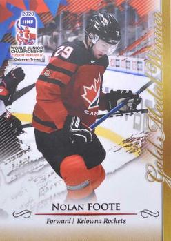 2020 BY Cards IIHF U20 World Championship (Unlicensed) #CAN/U20/2020-23 Nolan Foote Front