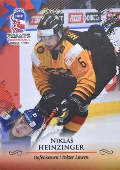 2020 BY Cards IIHF U20 World Championship (Unlicensed) #GER/U20/2020-05 Niklas Heinzinger Front
