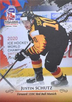 2020 BY Cards IIHF U20 World Championship (Unlicensed) #GER/U20/2020-12 Justin Schutz Front