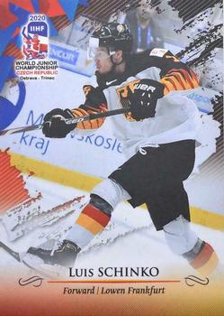 2020 BY Cards IIHF U20 World Championship (Unlicensed) #GER/U20/2020-14 Luis Schinko Front