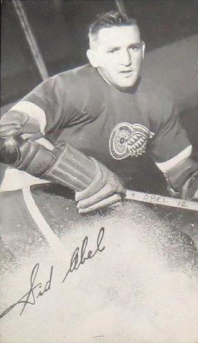 1948-49 J.D. McCarthy Detroit Red Wings Postcards #NNO Sid Abel Front