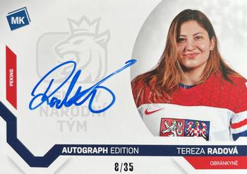 2021-22 Moje karticky Czech Ice Hockey Team - Women Olympic team Autograph #AE7 Tereza Radova Front