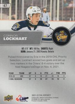 2021-22 Upper Deck CHL - Exclusives #47 Connor Lockhart Back