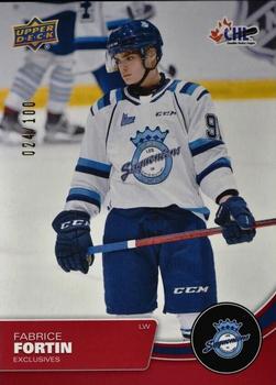 2021-22 Upper Deck CHL - Exclusives #220 Fabrice Fortin Front