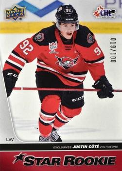 2021-22 Upper Deck CHL - Exclusives #416 Justin Cote Front