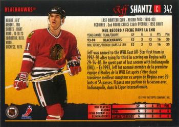1994-95 O-Pee-Chee Premier #342 Jeff Shantz Back