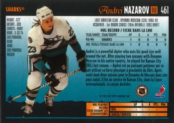 1994-95 O-Pee-Chee Premier #461 Andrei Nazarov Back