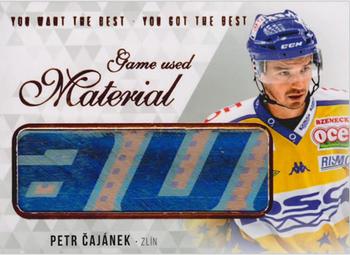 2018 OFS You Want the Best You Got the Best - Game Used Material #M-ČP Petr Cajanek Front