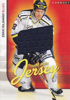 2009-10 Cardset Finland - Game Worn Jerseys Exchange #NNO Erkki Rajamäki Front