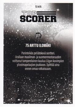 2022-23 Cardset Finland - Top Scorer #TS 14 Arttu Ilomäki Back