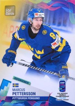 2022 BY Cards IIHF World Championship #SWE/2022-06 Marcus Pettersson Front