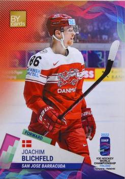 2022 BY Cards IIHF World Championship #DEN/2022-23 Joachim Blichfeld Front