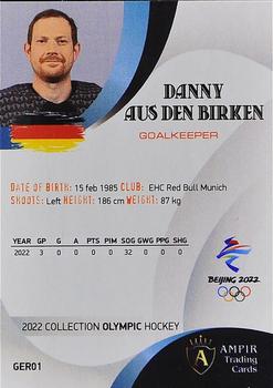 2022 AMPIR Olympic Games (Unlicensed) #GER01 Danny aus den Birken Back