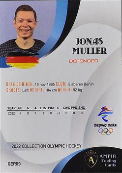 2022 AMPIR Olympic Games (Unlicensed) #GER09 Jonas Muller Back