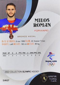2022 AMPIR Olympic Games (Unlicensed) #SVK07 Milos Roman Back