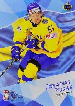 2021 AMPIR IIHF World Championship (Unlicensed) #SWE24 Jonathan Pudas Front