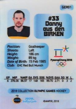 2018 AMPIR Olympic Games (Unlicensed) #GER01 Danny Aus Den Birken Back
