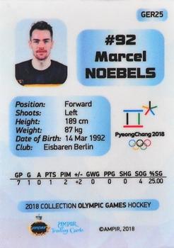 2018 AMPIR Olympic Games (Unlicensed) #GER25 Marcel Noebels Back