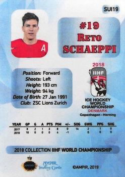 2018 AMPIR IIHF World Championship Switzerland #SUI19 Reto Schaeppi Back