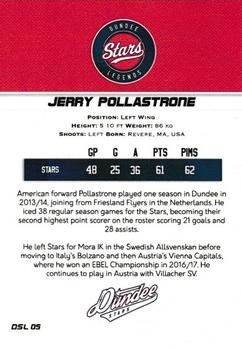 2021 Dundee Stars Legends (EIHL) #DSL 05 Jerry Pollastrone Back