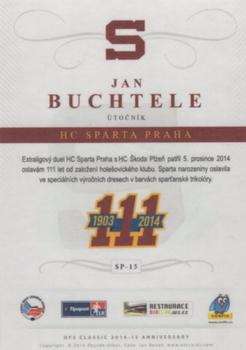 2014-15 Anniversary HC Sparta Praha 111 let #SP-15 Jan Buchtele Back