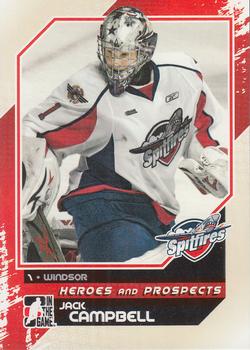 2010-11 In The Game Heroes and Prospects #23 Jack Campbell Front