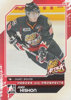 2010-11 In The Game Heroes and Prospects #26 Joey Hishon Front