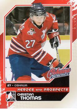 2010-11 In The Game Heroes and Prospects #29 Christian Thomas Front