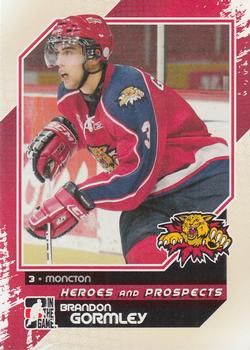 2010-11 In The Game Heroes and Prospects #48 Brandon Gormley Front