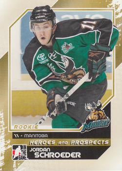 2010-11 In The Game Heroes and Prospects #139 Jordan Schroeder Front