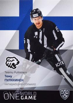 2021-22 Sereal KHL One World One Game Platinum Collection #ONE-025 Teemu Pulkkinen Front