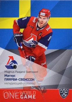 2021-22 Sereal KHL One World One Game Platinum Collection #ONE-106 Magnus Paajarvi-Svensson Front