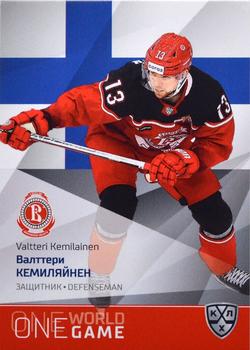 2021-22 Sereal KHL One World One Game Platinum Collection #ONE-162 Valtteri Kemilainen Front