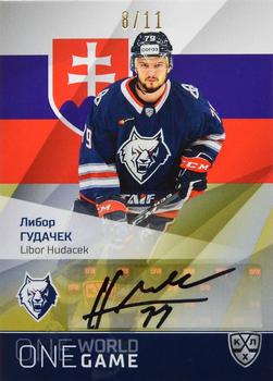 2021-22 Sereal KHL One World One Game Platinum Collection - Autograph #ONE-A93 Libor Hudacek Front