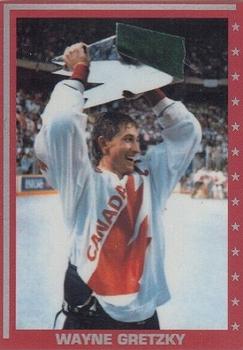 1990 Red Border with Silver Stars (unlicensed) #NNO Wayne Gretzky Front